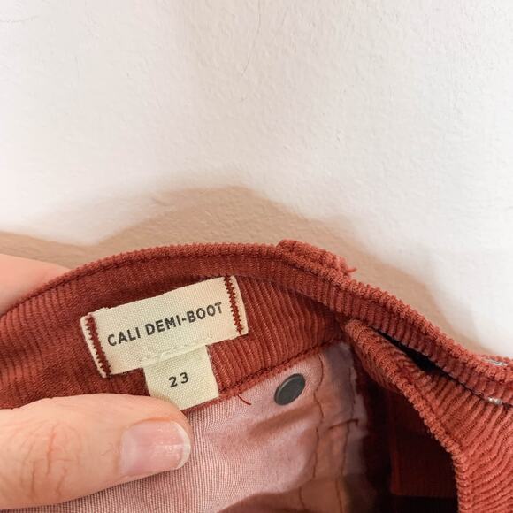 MADEWELL Cali Demi Boot burnt sienna corduroy bootcut pants button fly 3072 - Picture 7 of 12